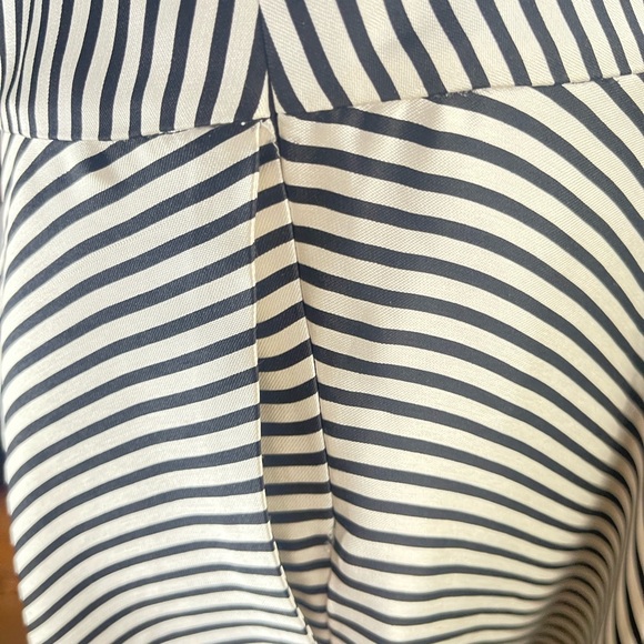 Ralph Lauren Black and cream Striped Silk Skirt from midnight collection - Picture 5 of 7